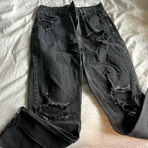Pacsun black ripped jeans size 28